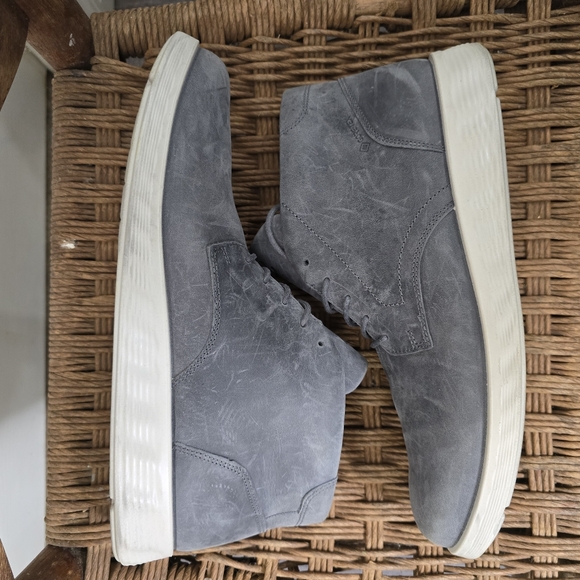 Men's Gray ecco Chukka Boots s-lite hybrid goretex Worn Once 9-9.5 - Picture 6 of 9
